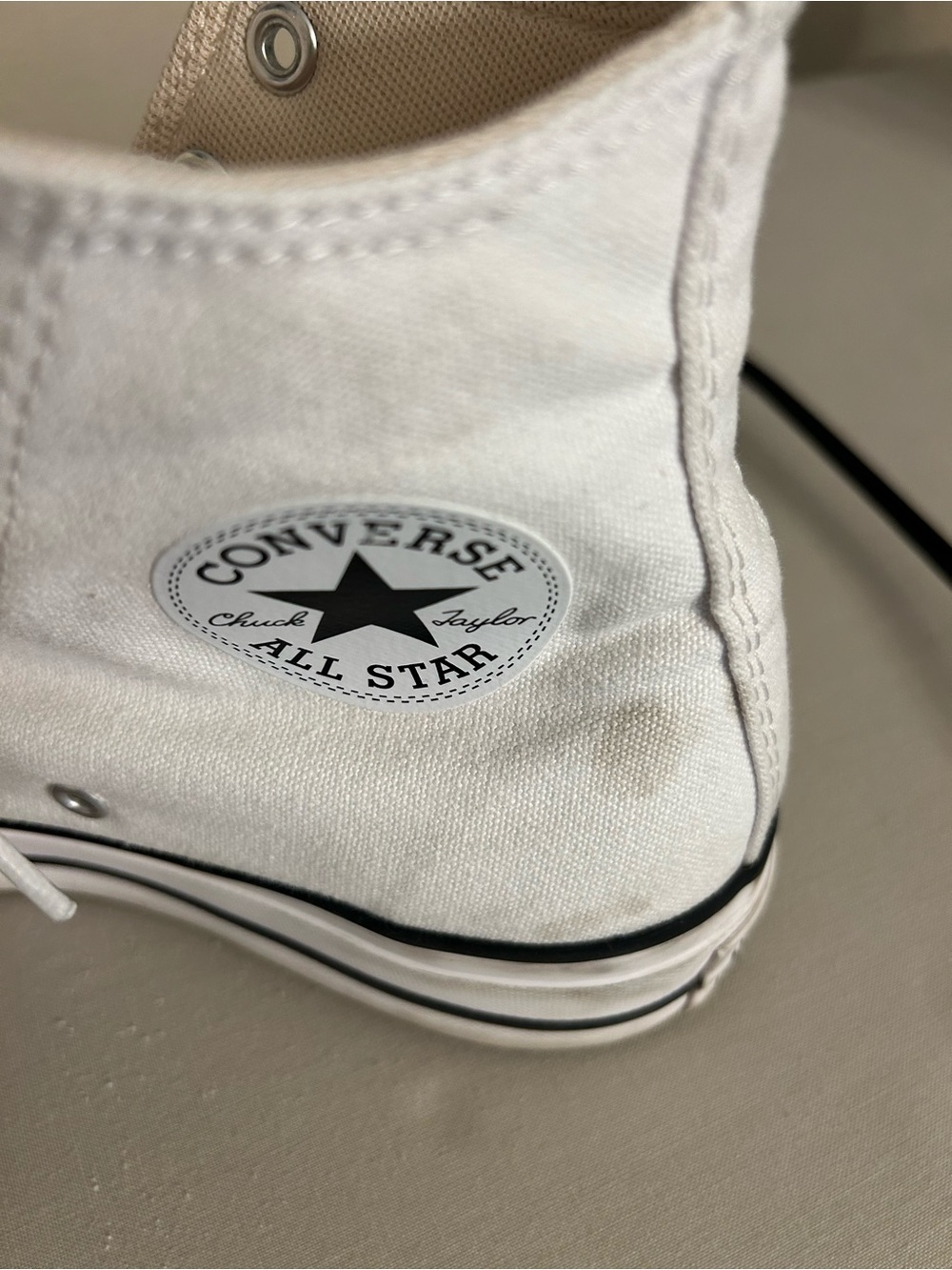 Converse White High Top Chuck Taylor All Star Sneakers - Picture 3 of 11